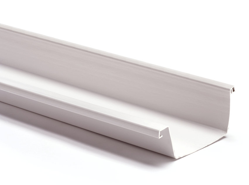 Bakgoot PVC wit